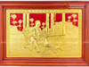  Quà Tặng Tranh Bác Hồ kích thước 61 x 88 cm mạ vàng 24k 
