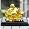  Quà Tặng Sếp Tượng Di Lặc dát vàng kích thước 9,5 x 13 x12 cm 