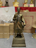  Quà Tặng Sếp Tượng Trần Hưng Đạo đồng vàng hun nâu giả cổ 60 x 22 x 25,5 cm 