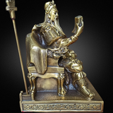  Quà Tặng Phong Thủy Tượng Quan Công đồng vàng cao 24 cm 