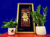  Quà Tặng Khai Trương Tranh đồng Thuận Buồm Xuôi Gió kích thước 36 x 66 cm dát vàng 