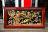  Quà Tặng Tranh Vinh Hoa Phú Quý dát tam khí kích thước 1m2 x 2m3 