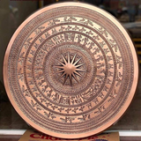  Quà Tặng Đối Tác Tranh Trống Đồng đường kính 60 cm đồng đỏ hoa văn chìm kích thước 60 cm 