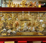  Quà Mừng Thọ Tranh Mừng Thọ kích thước 90 x 170 cm dát tam khí 