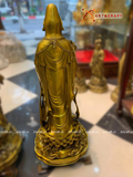  Quà Tặng Phong Thủy Tượng Phật Quan Âm đồng vàng cao 68 cm 