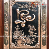  Quà Tặng Mẹ Tranh Chữ Lộc kích thước 81 x 107 cm đồng đỏ 