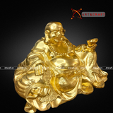  Quà Tặng Sếp Tượng Di Lặc đồng đỏ dát vàng kích thước 40 x 70 cm 