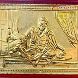  Quà Tặng Tranh Bác Hồ kích thước 20 x 25 mạ vàng 24k 