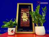  Quà Tặng Khai Trương Tranh đồng Thuận Buồm Xuôi Gió kích thước 36 x 66 cm dát vàng 
