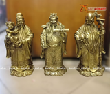  Quà Tặng Phong Thủy Tượng Phúc Lộc Thọ kích thước 34 x 15 x 13 cm 