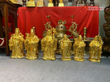  Quà Tặng Phong Thủy Tượng Phúc Lộc Thọ dát vàng cao 33 cm 