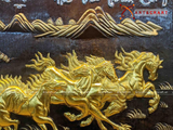  Quà Tân Gia Tranh đồng Mã Đáo Thành Công kích thước 115 x 75 cm dát vàng 