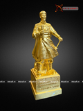  Quà Tặng Sếp Tượng Trần Hưng Đạo đồng đỏ cày nổi dát vàng cao 70 cm 
