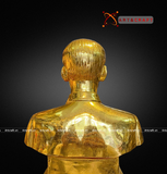  Quà Tặng Sếp Tượng Bác Hồ bằng đồng dát vàng 24K kích thước 30 x 26 x12 cm 
