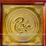  Quà Tặng Mẹ Tranh Chữ Phúc kích thước 68 x 68 cm mạ vàng 24k 