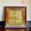  Quà Tặng Doanh Nghiệp Tranh Hoa Sen kích thước 26 x 26 cm dát vàng 