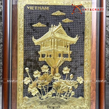  Quà Tặng Tranh Chùa Một Cột kích thước 50 x 70 cm 