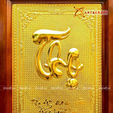 Quà Tặng Mẹ Tranh Chữ Thọ kích thước 48 x 68 cm mạ vàng 24k 