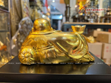  Quà Tặng Sếp Tượng Di Lặc đồng vàng dát vàng kích thước 9 x 16 x 9 cm 