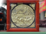  Quà Tân Gia Tranh đồng Mã Đáo Thành Công kích thước 81 x 81 cm 