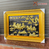  Quà Tân Gia Tranh đồng Mã Đáo Thành Công kích thước 75 x 55 cm 