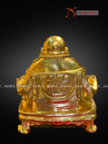  Quà Tặng Sếp Tượng Di Lặc dát vàng kích thước 18 x 15 x 16 cm 