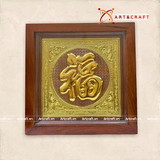  Quà Tặng Mẹ Tranh Chữ Phúc kích thước 38 x 38 chữ mạ vàng 24k 