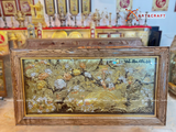  Quà Tặng Tranh Vinh Hoa Phú Quý đồng vàng dát tam khí kích thước 90 x 170 cm 