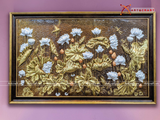  Quà Tặng Doanh Nghiệp Tranh Hoa Sen kích thước 70 x 110 cm dát tam khí 