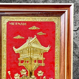  Quà Tặng Tranh Chùa Một Cột kích thước 50 x 70 cm 