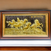 Quà Tân Gia Tranh đồng Mã Đáo Thành Công kích thước 50 x 90 cm mạ vàng