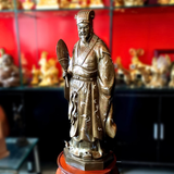  Quà Tặng Phong Thủy Tượng Khổng Minh đồng đỏ khảm bạc cao 70 cm 