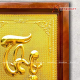  Quà Tặng Mẹ Tranh Chữ Thọ kích thước 48 x 68 cm mạ vàng 24k 