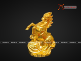  Quà Tặng Sếp Tượng Mã Đáo Thành Công dát vàng 24K kích thước 14 x 10 x 7 cm 