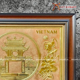  Quà Tặng Tranh Chùa Một Cột kích thước 38 x 54 cm 