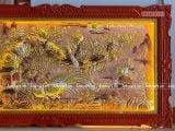  Quà Tặng Tranh Vinh Hoa Phú Quý đồng đỏ dát vàng bạc kích thước 230 x 120 cm 