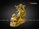  Quà Tặng Sếp Tượng Di Lặc dát vàng 27 x 27 x 10 cm 