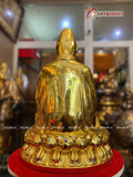  Quà Tặng Phong Thủy Tượng Phật Quan Âm dát vàng kích thước 40 x 26 x 26 cm 