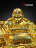  Quà Tặng Sếp Tượng Di Lặc dát vàng 35 x 26 x26 cm 