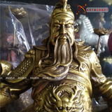 Quà Tặng Phong Thủy Tượng Quan Công đồng vàng kích thước 64 x 30 x 15 cm 