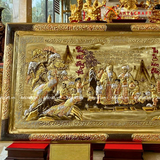  Quà Mừng Thọ Tranh Mừng Thọ kích thước 80 x 155 cm dát tam khí 