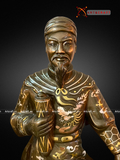  Quà Tặng Sếp Tượng Trần Hưng Đạo đồng đỏ khảm tam khí cao 90 cm 