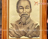  Quà Tặng Tranh Bác Hồ kích thước 60 x 75 cm 