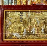  Quà Mừng Thọ Tranh Mừng Thọ kích thước 80 x 155 cm dát tam khí 
