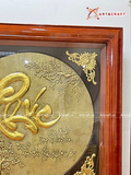  Quà Tặng Mẹ Tranh Chữ Phúc điểm vàng kích thước 81 x 81 cm 