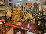  Quà tặng Mô Hình Thuyền Buồm dát vàng kích thước 71,5 x 96 x 33 cm 