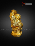  Quà Tặng Sếp Tượng Di Lặc dâng tiền dát vàng kích thước 9,5 x 4,5 cm 