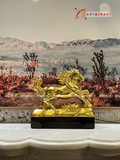  Quà Tặng Sếp Tượng Mã Đáo Thành Công dát vàng 24K kích thước 27 x 35 x 10 cm 