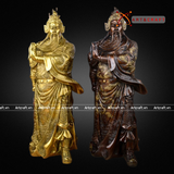  Quà Tặng Phong Thủy Tượng Quan Công đồng vàng kích thước 37 x 15 cm 