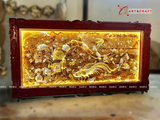  Quà Tặng Tranh Vinh Hoa Phú Quý dát tam khí kích thước 1m2 x 2m3 